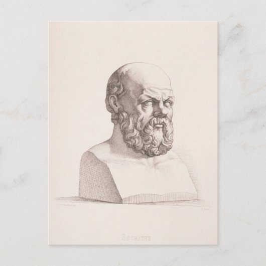 Carte Postale Portrait de Socrates (Devant)
