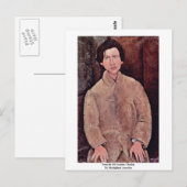 Carte Postale Portrait De Soutine Chaiim Par Modigliani Amedeo (Devant / Derrière)