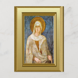 Carte Postale Portrait de St Clare, Assisi