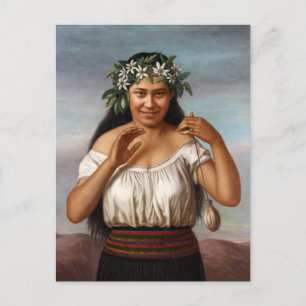 Carte Postale 'Portrait de Terewai Horomona' - G. Lindauer