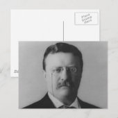 Carte Postale Portrait de Theodore Roosevelt (Devant / Derrière)