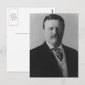 Carte Postale Portrait de Theodore Roosevelt (Devant / Derrière)