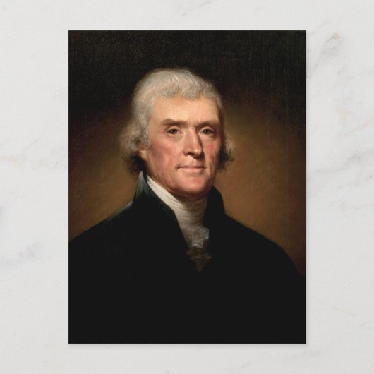 Carte Postale Portrait de Thomas Jefferson (Devant)