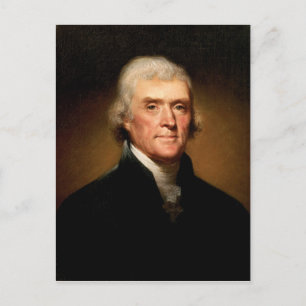 Carte Postale Portrait de Thomas Jefferson par Rembrandt Peale