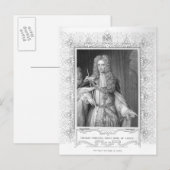 Carte Postale Portrait de Thomas Osborne, gravure (Devant / Derrière)