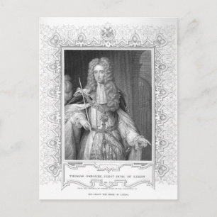 Carte Postale Portrait de Thomas Osborne, gravure