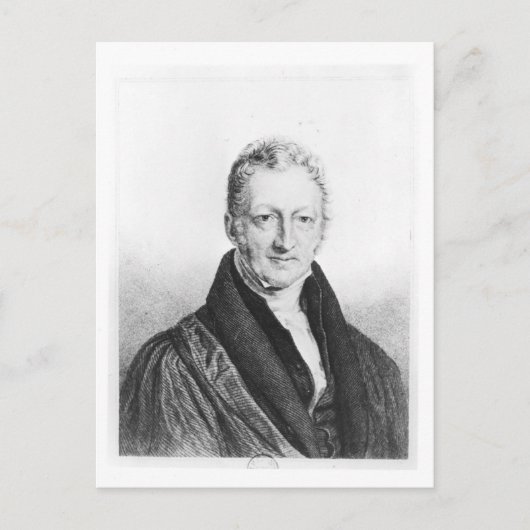 Carte Postale Portrait de Thomas Robert Malthus (Devant)