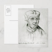 Carte Postale Portrait de Thomas Wolsey, cardinal de York (Devant / Derrière)