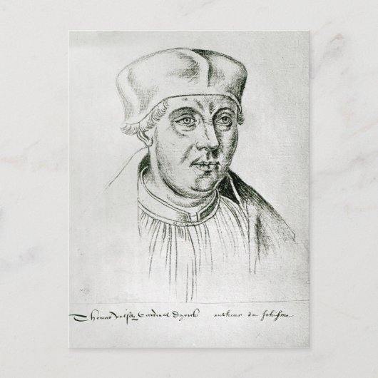 Carte Postale Portrait de Thomas Wolsey, cardinal de York (Devant)