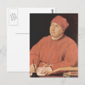 Carte Postale Portrait de Tommaso 'Fedra' Inghirami par Raphael (Devant / Derrière)