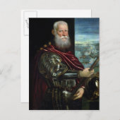 Carte Postale Portrait de Vernier Commandant en chef (Devant / Derrière)