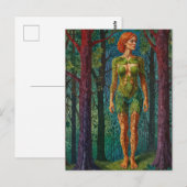 Carte Postale "Portrait de Viridra" - Veines de la Canopée (Devant / Derrière)