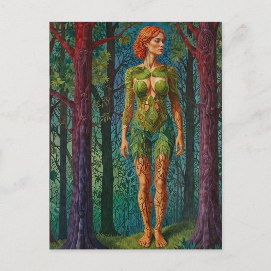 Carte Postale "Portrait de Viridra" - Veines de la Canopée (Devant)