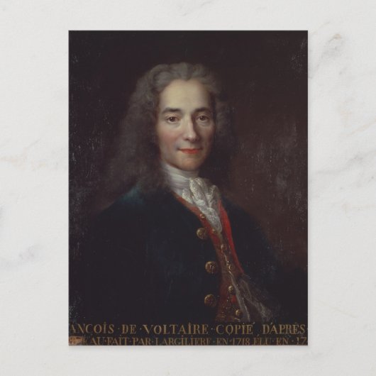 Carte Postale Portrait de Voltaire (Devant)