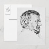 Carte Postale Portrait de Wagner, 19e siècle (Devant / Derrière)