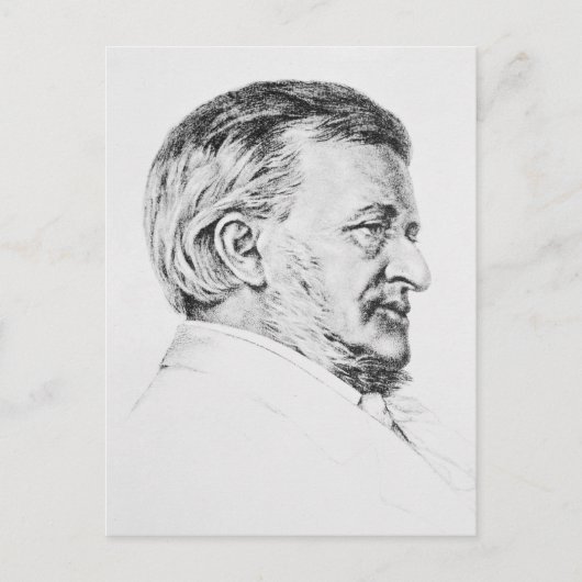 Carte Postale Portrait de Wagner, 19e siècle (Devant)