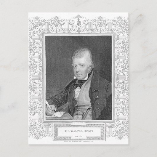 Carte Postale Portrait de Walter Scott (Devant)