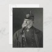 Carte Postale Portrait de William I roi de Prusse (Devant / Derrière)