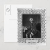Carte Postale Portrait de William Pitt, 1er comte de Chatham (Devant / Derrière)