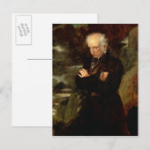 Carte Postale Portrait de William Wordsworth 1842 (Devant / Derrière)