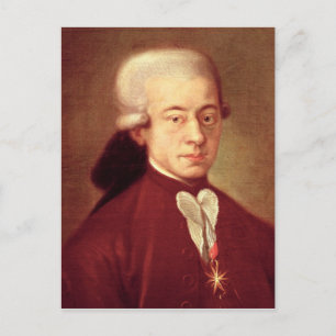 Carte Postale Portrait de Wolfgang Amadeus Mozart après 1770