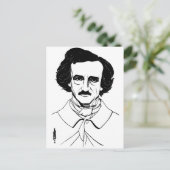 Carte Postale Portrait d'Edgar Allan Poe (Debout devant)