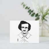 Carte Postale Portrait d'Edgar Allan Poe (Debout devant)