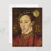Carte Postale Portrait d'Edward VI (Devant / Derrière)