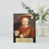 Carte Postale Portrait d'Edward VI enfant, c.1538 (Debout devant)