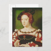 Carte Postale Portrait d'Eleanor de Hapsbourg (Devant / Derrière)