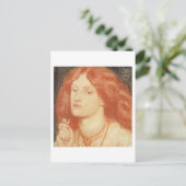 Carte Postale Portrait d'Elizabeth Siddal (1834-62), 1860 (crayo (Debout devant)