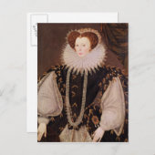 Carte Postale Portrait d'Elizabeth Sydenham (Devant / Derrière)