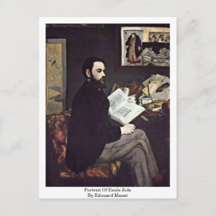 Carte Postale Portrait D'Emile Zola Par Edouard Manet