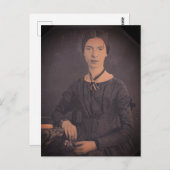 Carte Postale Portrait d'Emily Dickinson (Devant / Derrière)
