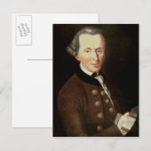 Carte Postale Portrait d'Emmanuel Kant (Devant / Derrière)