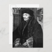 Carte Postale Portrait d'Erasmus (Devant / Derrière)
