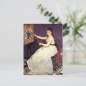 Carte Postale Portrait d'Eva Gonzales (Debout devant)