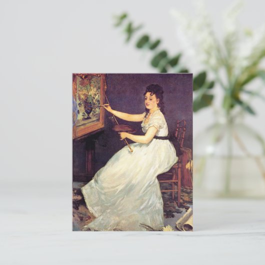 Carte Postale Portrait d'Eva Gonzales (Debout devant)