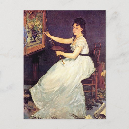 Carte Postale Portrait d'Eva Gonzales (Devant)