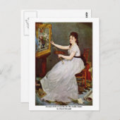 Carte Postale Portrait D'Eva Gonzales Dans Le Studio Manet (Devant / Derrière)