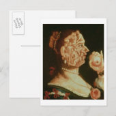 Carte Postale Portrait d'Eve (huile) (Devant / Derrière)