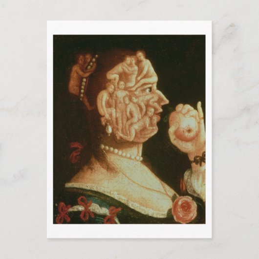 Carte Postale Portrait d'Eve (huile) (Devant)