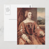 Carte Postale Portrait d'Isabella du Portugal (Devant / Derrière)