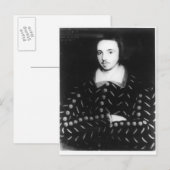 Carte Postale Portrait dit être Christopher Marlowe (Devant / Derrière)