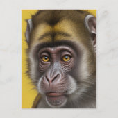 Carte Postale Portrait drôle de singe (Devant)