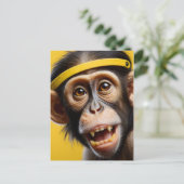 Carte Postale Portrait drôle de singe (Debout devant)