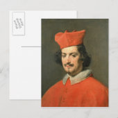 Carte Postale Portrait du cardinal Camillo Astali Pamphili (Devant / Derrière)