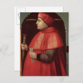Carte Postale Portrait du cardinal Thomas Wolsey (Devant / Derrière)