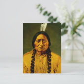 Carte Postale Portrait du chef amérindien Lakota Sioux Sitting B (Debout devant)