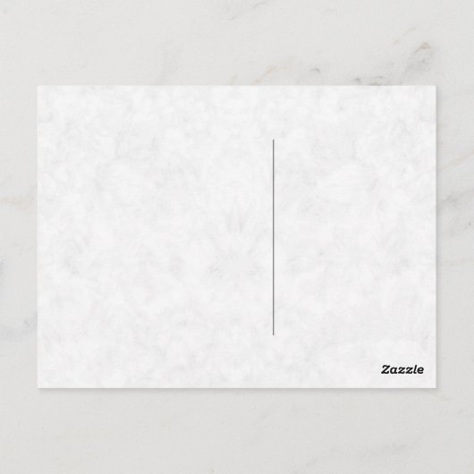 Carte Postale Portrait du cheval blanc (Dos)